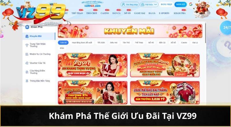 Khám phá các đường Link VZ99 An Toàn Cùng Ưu Đãi Hấp Dẫn 5 Khám Phá Thế Giới Ưu Đãi Tại VZ99